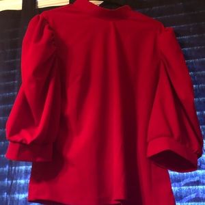 Red blouse